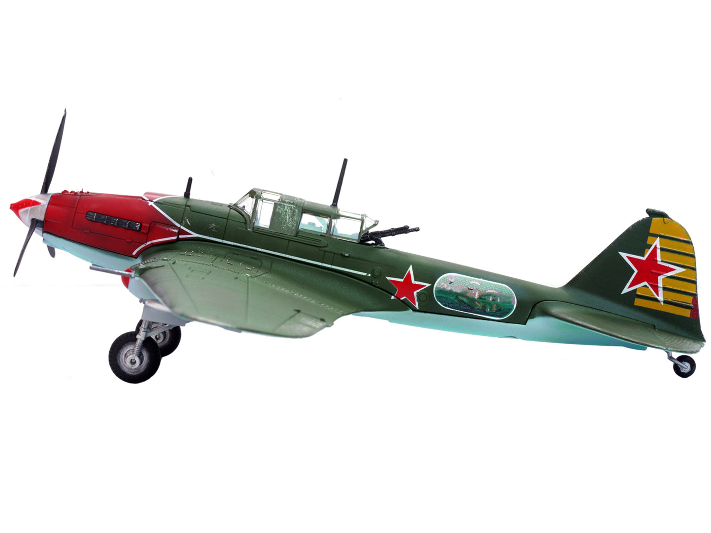 Ilyushin IL-2M3 Sturmovik Aircraft Green "Double Hero of the Soviet Union Nelson Stepanyan" Soviet Air Force 1/72 Diecast Model Airplane by Legion