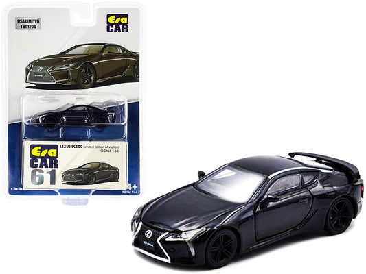 Lexus LC500 Aviation Black Metallic Limited Edition to 1200 pieces 1/64 Diecast Model Car by Era Car