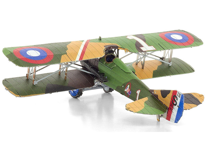 Model Kit SPAD S.XIII Fighter Aircraft "World War I" French Air Force (Moderate Difficulty) Steel Model by Metal Earth