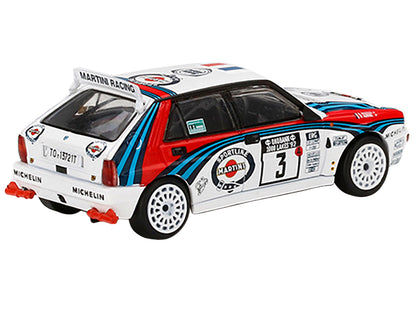 Lancia Delta HF Integrale Evoluzione #3 Didier Auriol - Bernard Occelli Winner "Rally 1000 Lakes" (1992) 1/64 Diecast Model Car by Mini GT