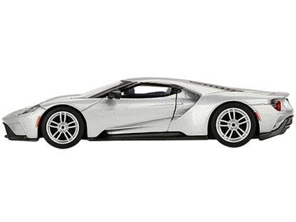 Ford GT Ingot Silver Metallic Limited Edition to 2400 pieces Worldwide 1/64 Diecast Model Car by Mini GT