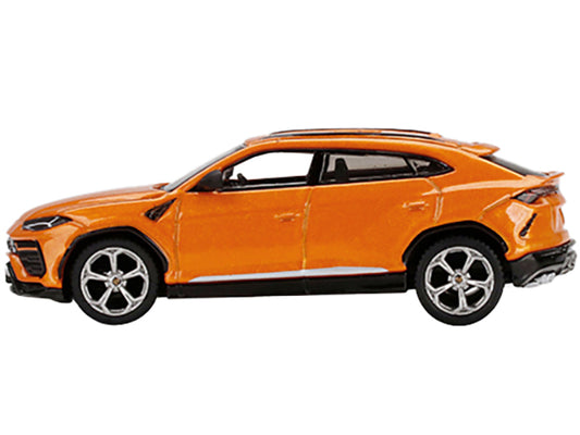 Lamborghini Urus Arancio Borealis Orange Metallic with Sunroof Limited Edition to 2400 pieces Worldwide 1/64 Diecast Model Car by Mini GT