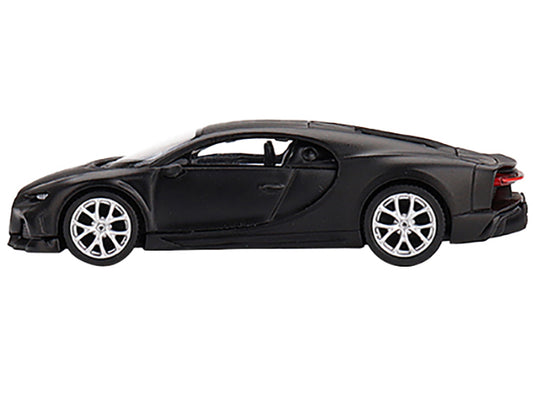 Bugatti Chiron Super Sport 300+ Matt Black Limited Edition to 6600 pieces Worldwide 1/64 Diecast Model Car by Mini GT