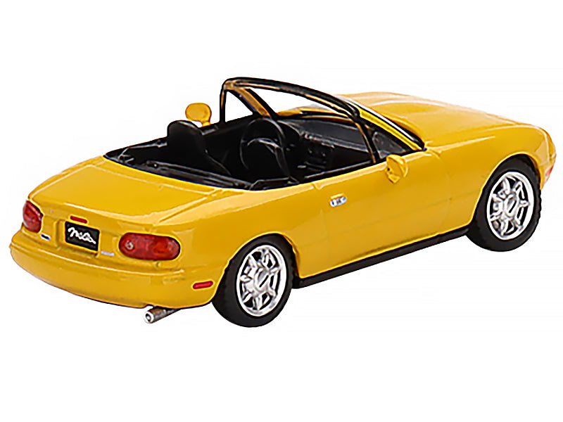 Mazda Miata MX-5 (NA) Convertible Sunburst Yellow Limited Edition to 2400 pieces Worldwide 1/64 Diecast Model Car by Mini GT