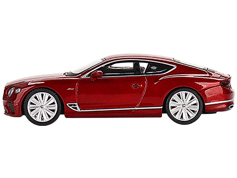 2022 Bentley Continental GT Speed Candy Red Limited Edition to 1200 pieces Worldwide 1/64 Diecast Model Car by Mini GT