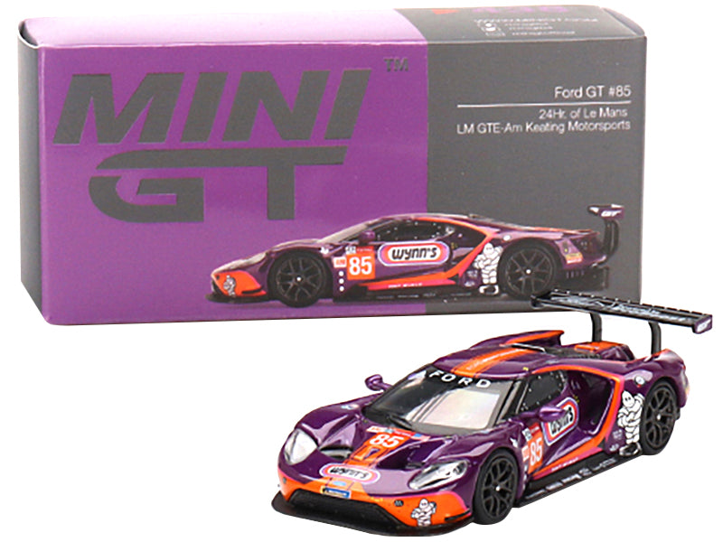 Ford GT #85 Ben Keating - Jeroen Bleekemolen - Felipe Fraga "Keating Motorsports" LMGTE-Am "24 Hours of Le Mans" (2019) Limited Edition to 2400 pieces Worldwide 1/64 Diecast Model Car by Mini GT