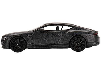 Bentley Continental GT Speed Anthracite Satin Gray Metallic Limited Edition to 1800 pieces Worldwide 1/64 Diecast Model Car by Mini GT