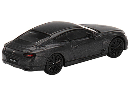 Bentley Continental GT Speed Anthracite Satin Gray Metallic Limited Edition to 1800 pieces Worldwide 1/64 Diecast Model Car by Mini GT