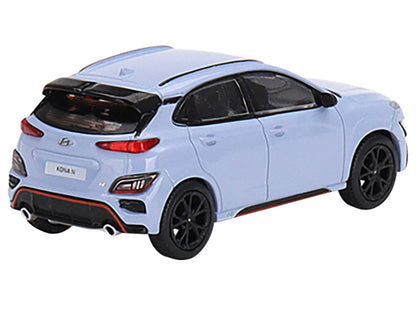 Hyundai Kona N Performance Light Blue Limited Edition to 1800 pieces Worldwide 1/64 Diecast Model Car by Mini GT