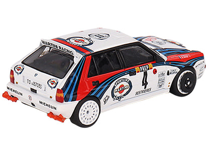 Lancia Delta HF Integrale Evoluzione #4 Didier Auriol - Bernard Occelli "Martini Racing" Winner "Rally MonteCarlo" (1992) Limited Edition to 1440 pieces Worldwide 1/64 Diecast Model Car by Mini GT