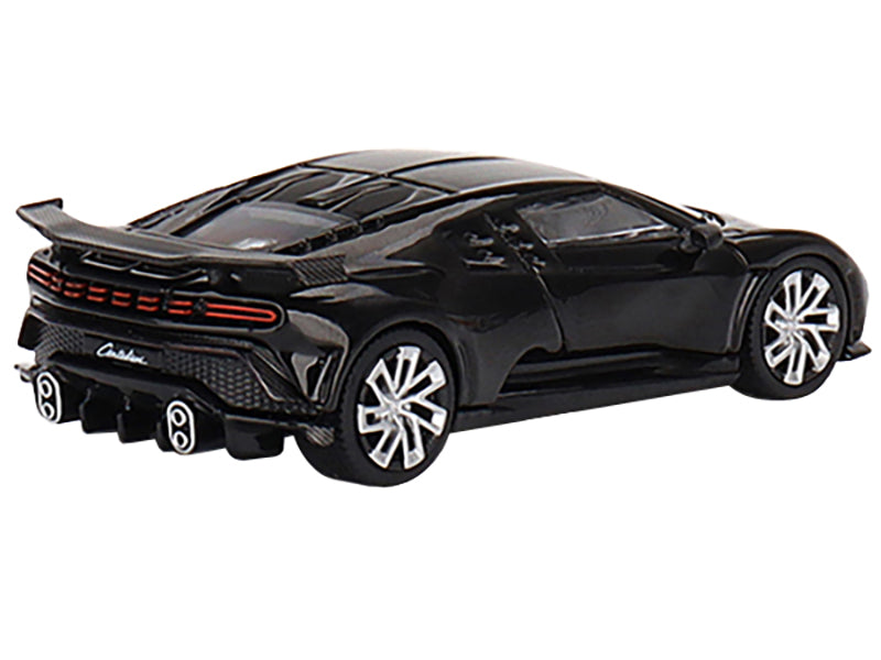 Bugatti Centodieci Black Limited Edition to 3600 pieces Worldwide 1/64 Diecast Model Car by Mini GT