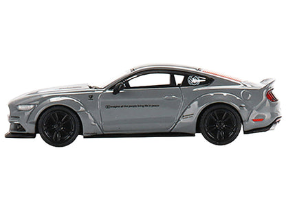 Ford Mustang LB-Works Gray "LB Performance" Limited Edition to 3600 pieces Worldwide 1/64 Diecast Model Car by Mini GT