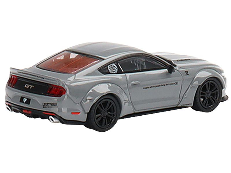 Ford Mustang LB-Works Gray "LB Performance" Limited Edition to 3600 pieces Worldwide 1/64 Diecast Model Car by Mini GT