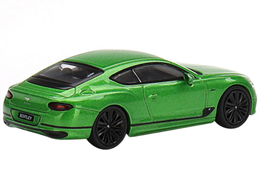 2022 Bentley Continental GT Speed Apple Green Metallic Limited Edition to 1200 pieces Worldwide 1/64 Diecast Model Car by Mini GT