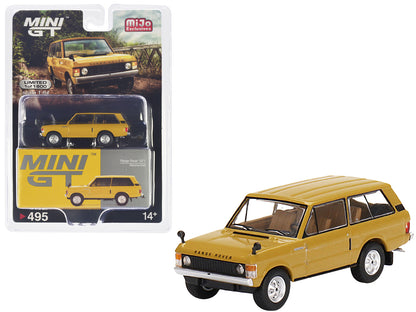 1971 Range Rover Bahama Gold Limited Edition 1/64 Diecast Model Car by Mini GT