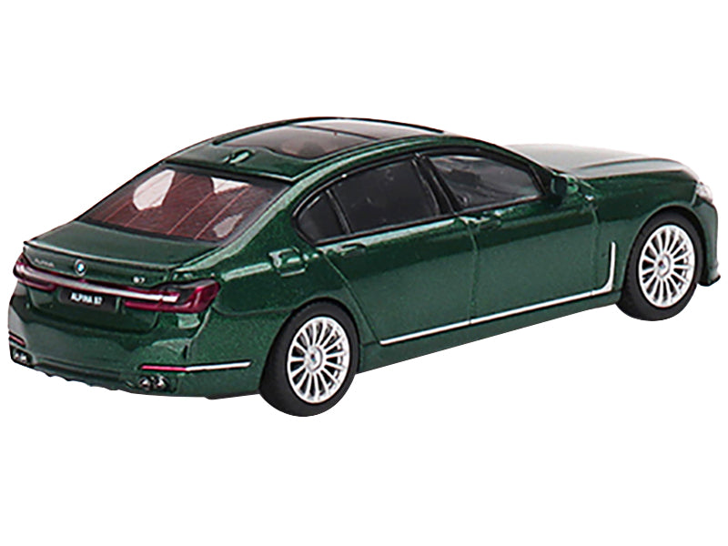 BMW Alpina B7 xDrive Alpina Green Metallic Limited Edition to 1200 pieces Worldwide 1/64 Diecast Model Car by Mini GT