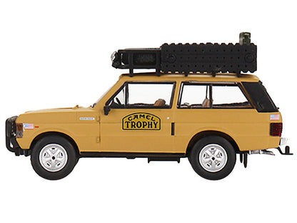 Range Rover with Roofrack Tan "Camel Trophy - Papua New Guinea Team USA" (1982) Limited Edition to 2400 pieces Worldwide 1/64 Diecast Model Car by Mini GT