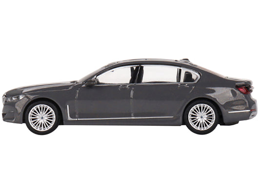 BMW 750Li xDrive Bernina Gray Amber Effect with Sunroof Limited Edition to 2400 pieces Worldwide 1/64 Diecast Model Car by Mini GT