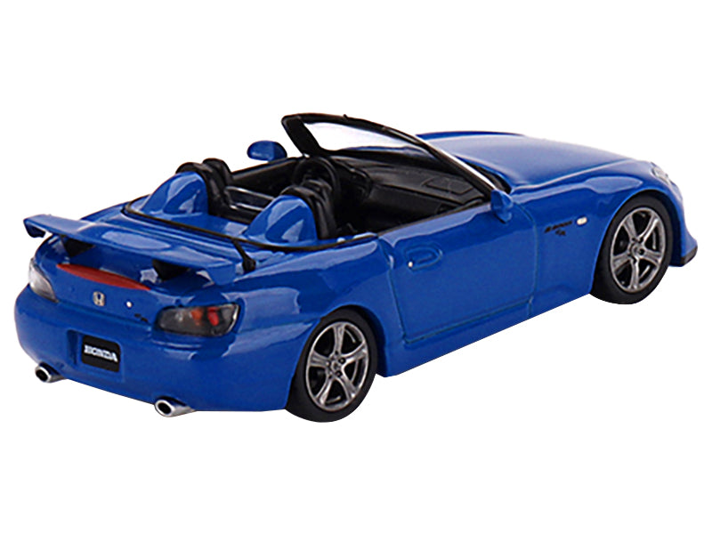 Honda S2000 (AP2) CR Convertible Apex Blue Metallic Limited Edition to 1200 pieces Worldwide 1/64 Diecast Model Car by Mini GT