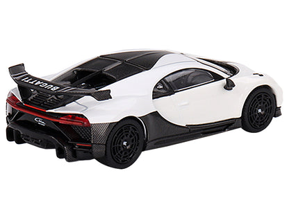 Bugatti Chiron Pur Sport White and Carbon Limited Edition to 3000 pieces Worldwide 1/64 Diecast Model Car by Mini GT