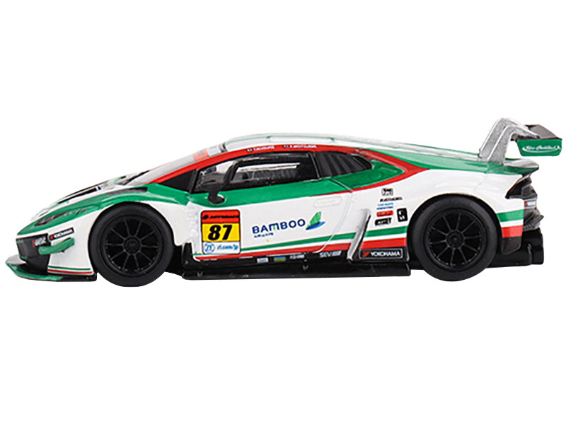 Lamborghini Huracan GT3 EVO #87 Kosuke Matsuura - Natsu Sakaguchi "Bamboo Airways - JLOC" "Super GT Series" (2022) Limited Edition 1/64 Diecast Model Car by Mini GT