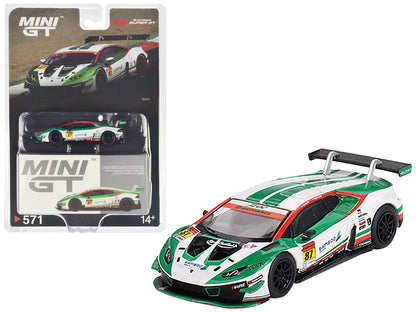 Lamborghini Huracan GT3 EVO #87 Kosuke Matsuura - Natsu Sakaguchi "Bamboo Airways - JLOC" "Super GT Series" (2022) Limited Edition 1/64 Diecast Model Car by Mini GT