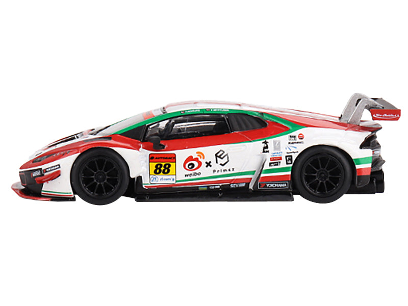 Lamborghini Huracan GT3 EVO #88 Takashi Kogure - Yuya Motojima "Weibo Primez - JLOC" "Super GT Series" (2022) Limited Edition 1/64 Diecast Model Car by Mini GT