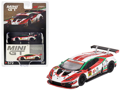 Lamborghini Huracan GT3 EVO #88 Takashi Kogure - Yuya Motojima "Weibo Primez - JLOC" "Super GT Series" (2022) Limited Edition 1/64 Diecast Model Car by Mini GT