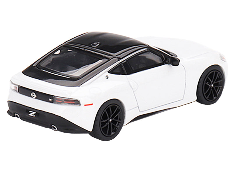 2023 Nissan Z Performance Everest White Metallic with Black Top Limited Edition to 3000 pieces Worldwide 1/64 Diecast Model Car by Mini GT