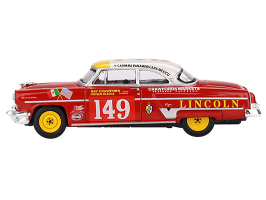 Lincoln Capri #149 Ray Crawford - Enrique Iglesias Class Winner "Carrera Panamericana" (1954) Limited Edition to 3960 pieces Worldwide 1/64 Diecast Model Car by Mini GT