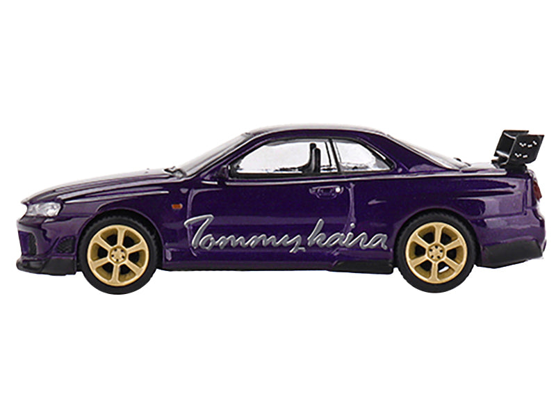 Nissan Skyline GT-R (R34) RHD (Right Hand Drive) "Tommykaira R-z" Midnight Purple Metallic Limited Edition to 8400 pieces Worldwide 1/64 Diecast Model Car by Mini GT