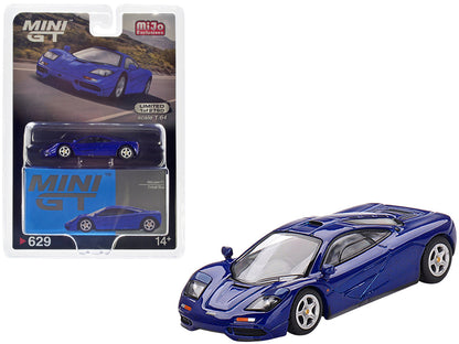 McLaren F1 Cobalt Blue Limited Edition to 2760 pieces Worldwide 1/64 Diecast Model Car by Mini GT