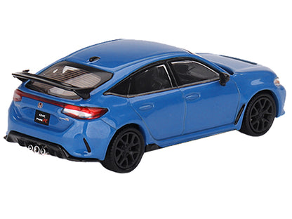 2023 Honda Civic Type R Boost Blue Pearl Limited Edition to 2400 pieces Worldwide 1/64 Diecast Model Car by Mini GT