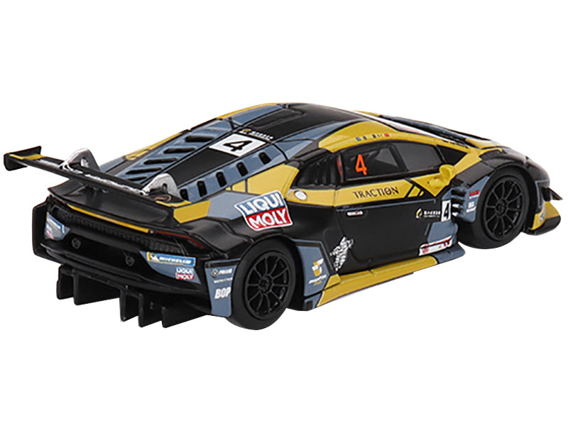 Lamborghini Huracan GT3 EVO #4 Kang Ling "Phantom Pro Racing" 3rd Place "Macau GP-Macau GT Cup" (2022) Limited Edition to 5400 pieces Worldwide 1/64 Diecast Model Car by Mini GT