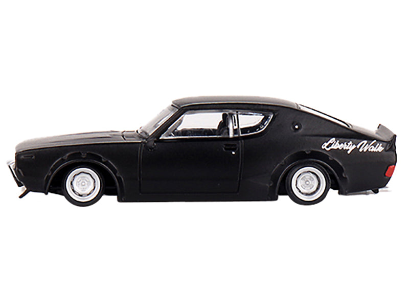 Nissan Skyline RHD (Right Hand Drive) Matt Black "Kenmeri Liberty Walk" Limited Edition to 6000 pieces Worldwide 1/64 Diecast Model Car by Mini GT