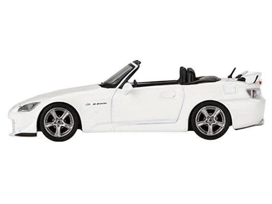 Honda S2000 (AP2) CR Convertible Grand Prix White Limited Edition to 2040 pieces Worldwide 1/64 Diecast Model Car by Mini GT