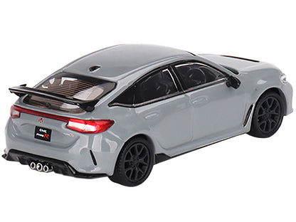 2023 Honda Civic Type R RHD (Right Hand Drive) Sonic Gray Pearl Limited Edition to 2400 pieces Worldwide 1/64 Diecast Model Car by Mini GT