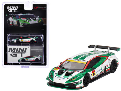 Lamborghini Huracan GT3 EVO #87 Kosuke Matsuura - Natsu Sakaguchi "Bamboo Airways - JLOC" "Super GT Series" (2023) Limited Edition 1/64 Diecast Model Car by Mini GT