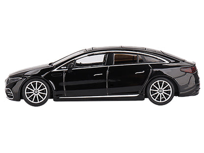 Mercedes-Benz EQS 580 4MATIC Black Limited Edition to 2400 pieces Worldwide 1/64 Diecast Model Car by Mini GT