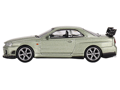 Nissan Skyline GT-R (R34) "Tommykaira R-z" RHD (Right Hand Drive) Millenium Jade Metallic Limited Edition to 6000 pieces Worldwide 1/64 Diecast Model Car by Mini GT