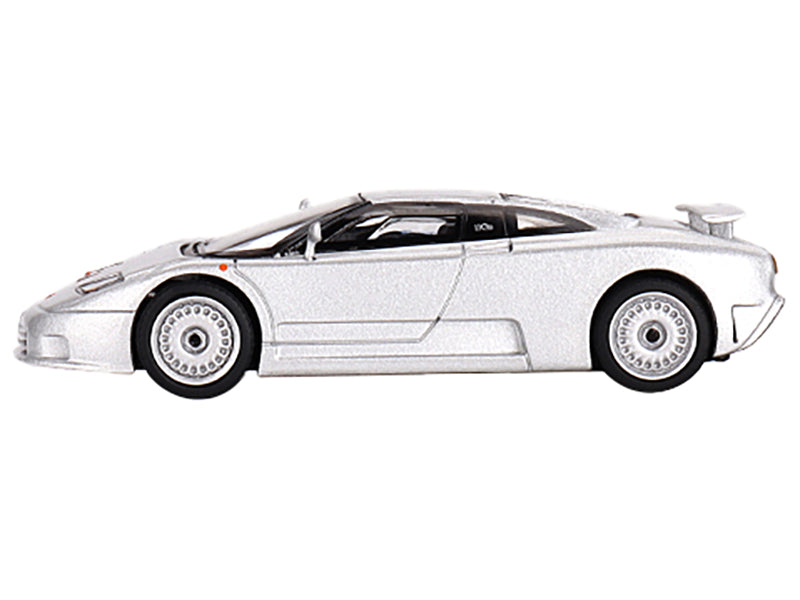 Bugatti EB110 GT Grigio Chiaro Silver Metallic Limited Edition to 3600 pieces Worldwide 1/64 Diecast Model Car by Mini GT