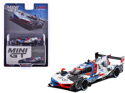 BMW M Hybrid V8 #25 Connor De Phillippi - Sheldon van der Linde - Nick Yelloly "BMW M Team RLL" 2nd Place "12 Hours of Sebring" (2023) Limited Edition to 3960 pieces Worldwide 1/64 Diecast Model Car by Mini GT