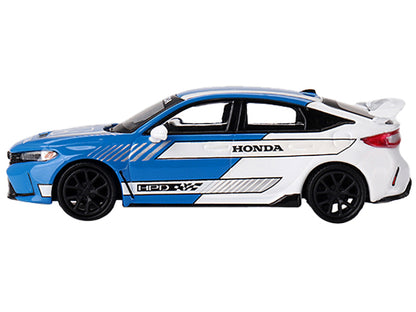 Honda Civic Type R #3 Blue and White "2023 Pace Car" Limited Edition to 4200 pieces Worldwide 1/64 Diecast Model Car by Mini GT