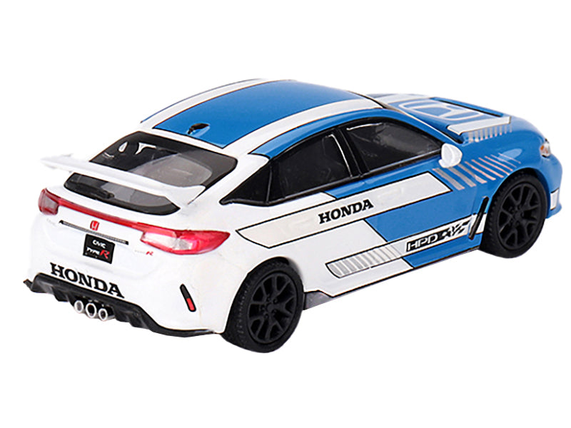 Honda Civic Type R #3 Blue and White "2023 Pace Car" Limited Edition to 4200 pieces Worldwide 1/64 Diecast Model Car by Mini GT