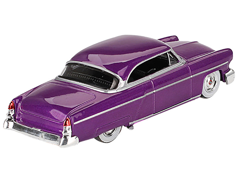 1954 Lincoln Capri Hot Rod Purple Metallic Limited Edition to 3600 pieces Worldwide 1/64 Diecast Model Car by Mini GT