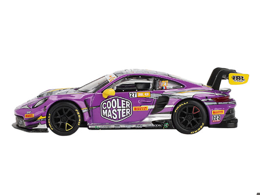 Porsche 911 GT3 R #27 Kevin Estre "HubAuto Racing" "FIA GT World Cup 70th Macau Grand Prix" (2023) Limited Edition 1/64 Diecast Model Car by Mini GT