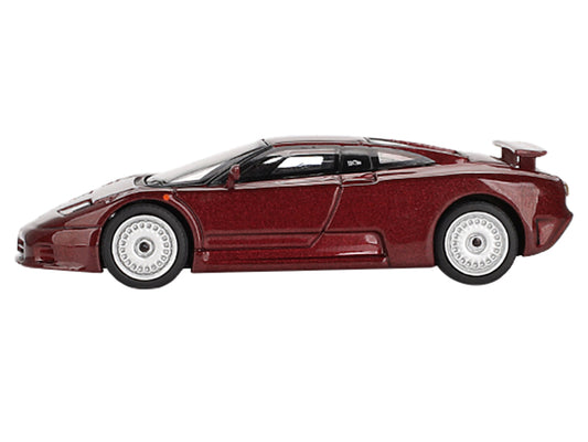 Bugatti EB110 GT Dark Red Metallic Limited Edition 1/64 Diecast Model Car by Mini GT