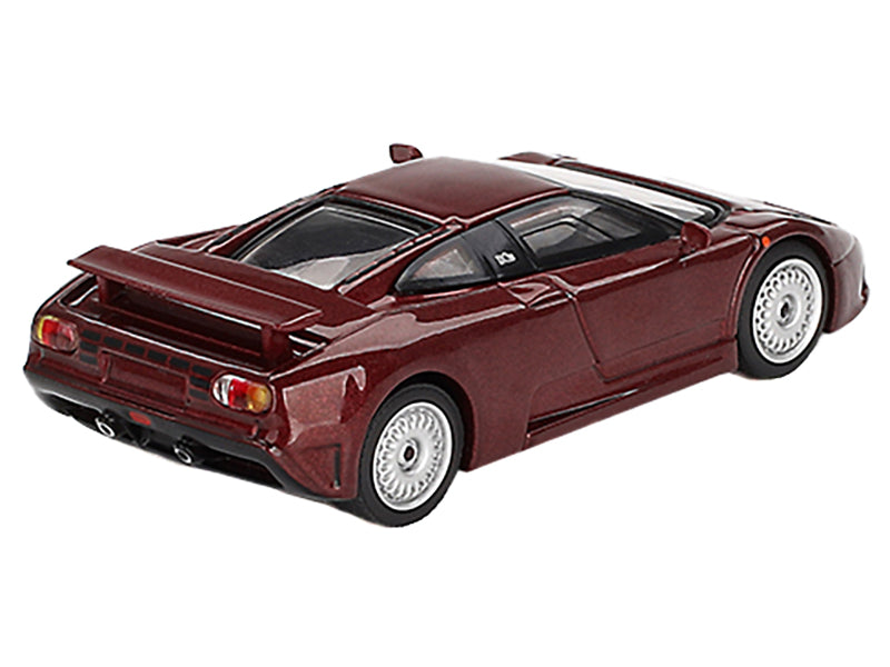 Bugatti EB110 GT Dark Red Metallic Limited Edition 1/64 Diecast Model Car by Mini GT