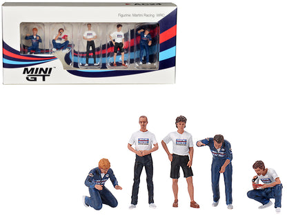 "Martini Racing WRC" 5 Piece Figure Set for 1/64 scale models by Mini GT