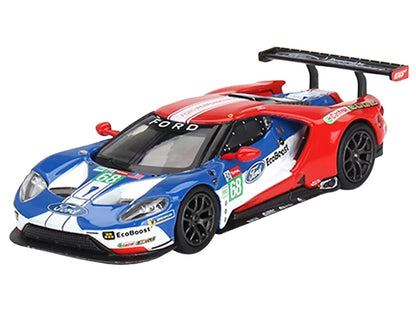 Ford GT LMGTE PRO "Ford Chip Ganassi Team - 24 Hours of Le Mans" (2019) 4 Cars Set Limited Edition to 3000 Sets 1/64 Diecast Models by Mini GT